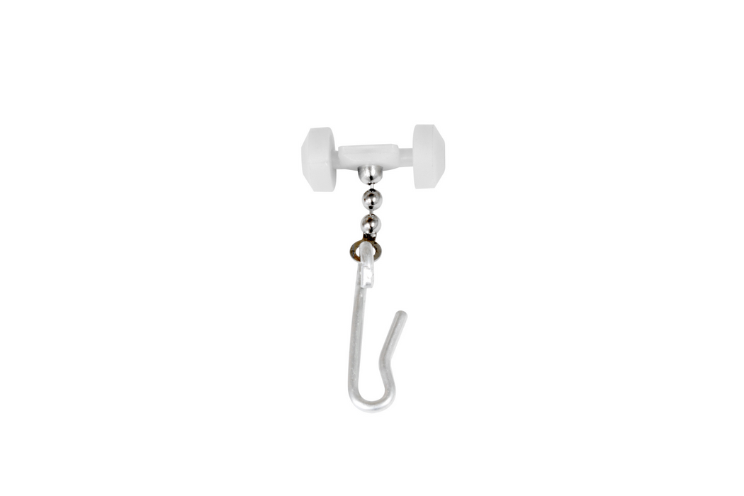 FC Wheeled Carrier with Stainless Steel Hook - Draperies.com