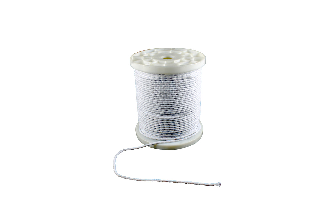 White Braided Lead Cord - Draperies.com