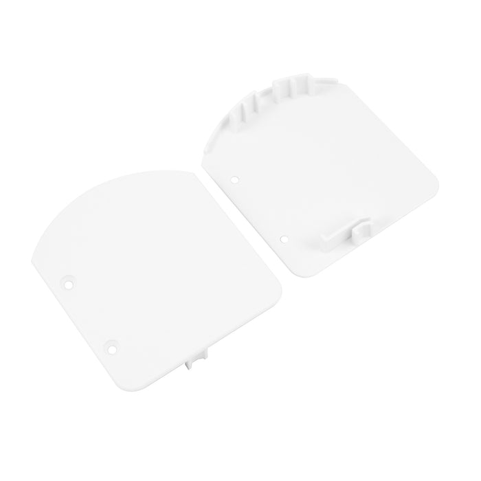 Color: White - Screws Included: 2