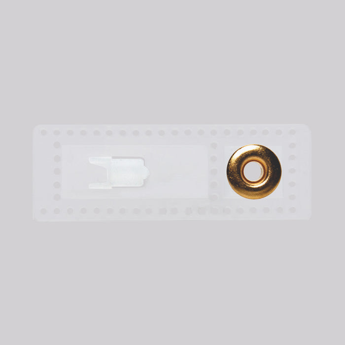 Overlap Drapery Stiffener with Grommet