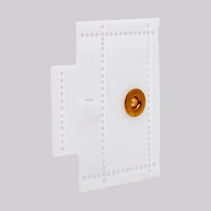 Single Hole Drapery Stiffener with Grommet