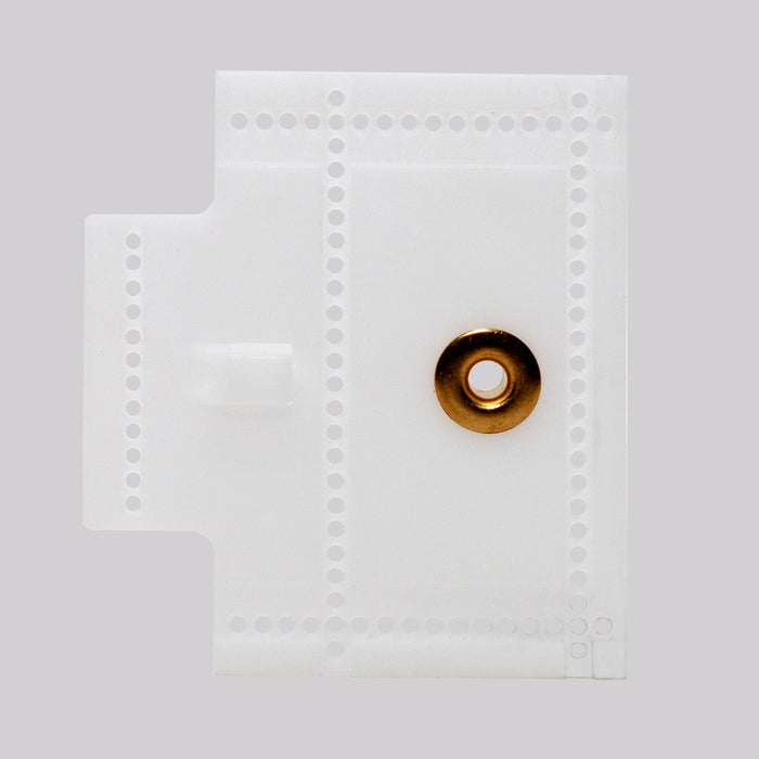 Single Hole Drapery Stiffener with Grommet