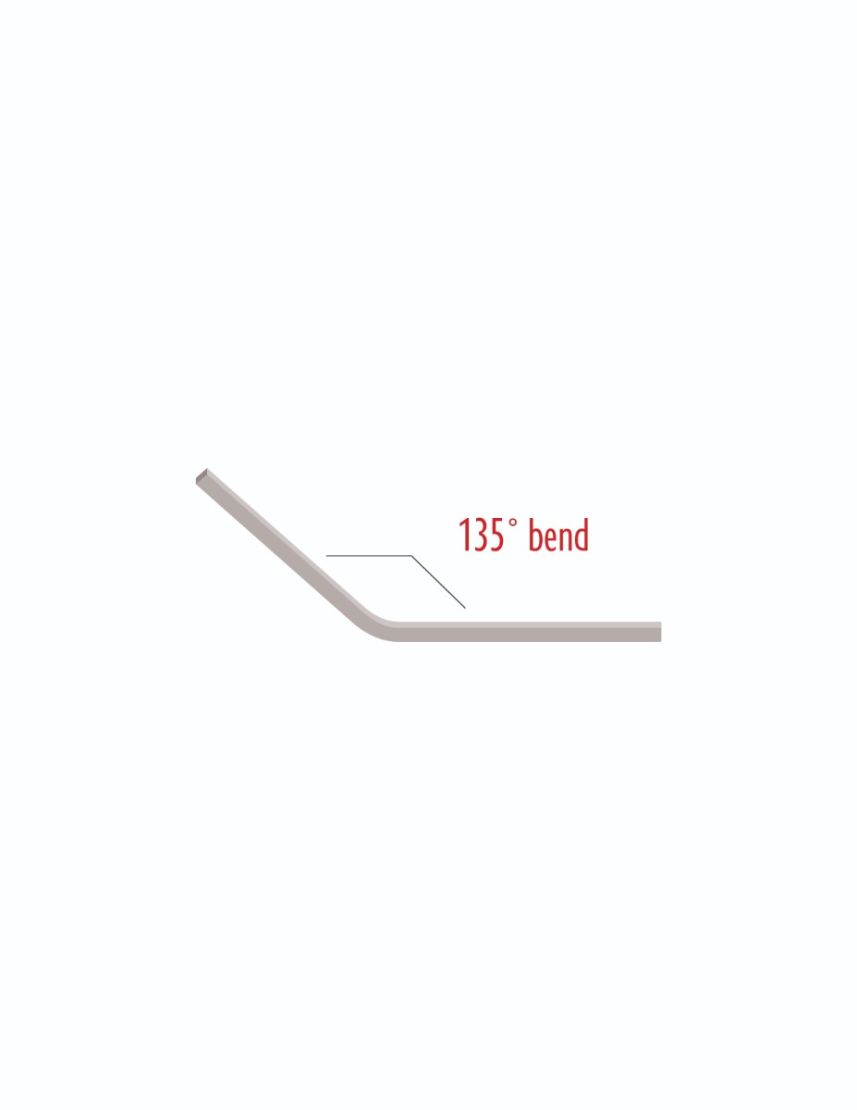 50-90 Curved Track (135° bend)
