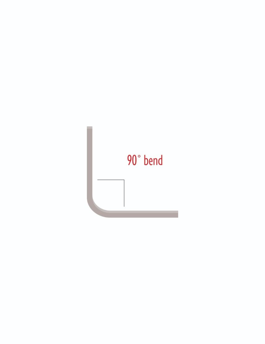 40-50 Curved Track (90° bend)